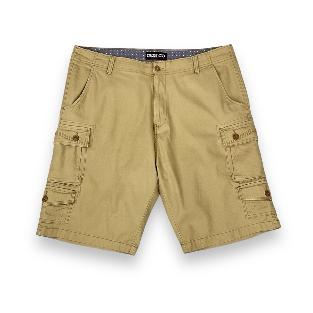 Iron‎ Co Shorts Men 38 (ACTUAL 40x10.5) Beige Cargo